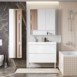 Тумба с раковиной Aquaton Сканди 90 белый